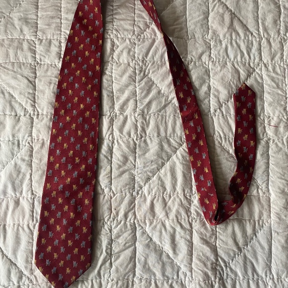 Tommy Bahama Off Island Silk Tie Beach Chairs Coral Orange - Picture 1 of 2